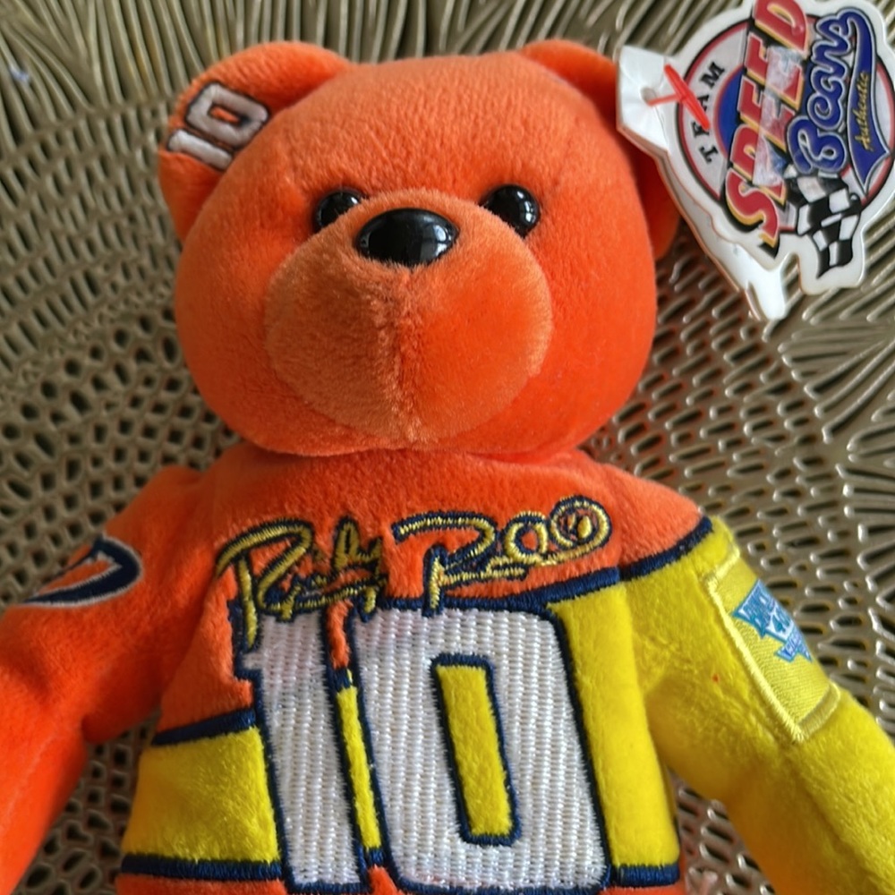 1997 Nascar Ricky Rudd Team Speed Bears, Authentic Beanie Bear with tags - Picture 2 of 8